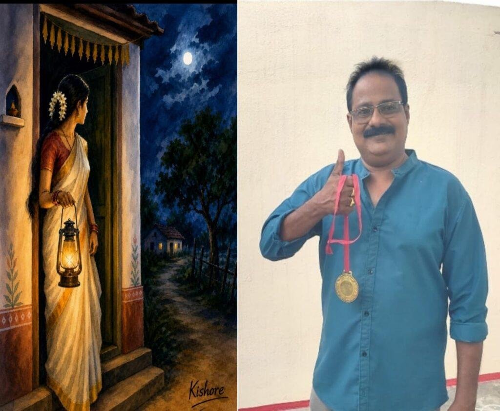 డ్రాయింగ్ మాస్టర్ తోట కిషోర్ కుమార్ కుంచె కదిపితే అద్భుత ‘చిత్ర’మే*